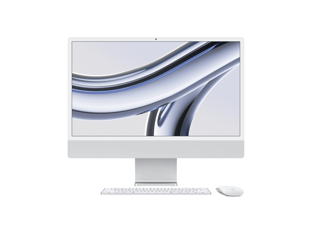 Apple iMac With Retina 24-Inch 4.5K Display M3 Chip with 8-core CPU and 10-core GPU / 8GB / 256GB SSD - Silver in Qatar Apple iMac With Retina 24-Inch 4.5K Display M3 Chip with 8-core CPU and 10-core GPU / 8GB / 256GB SSD - Silver in Qatar